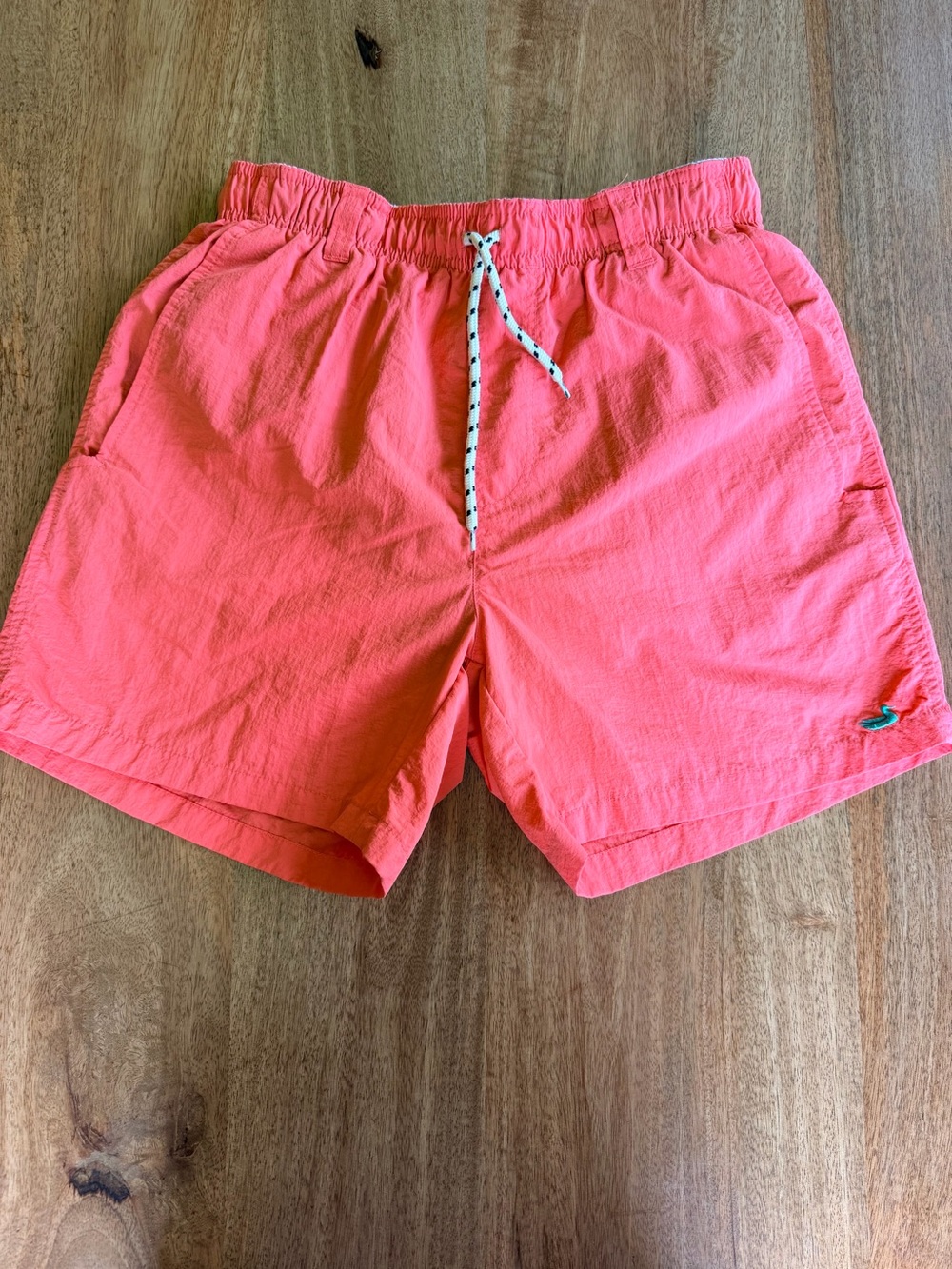 Southern Marsh Men's Coral-Pink Hybrid Shorts with Contrast Drawstring